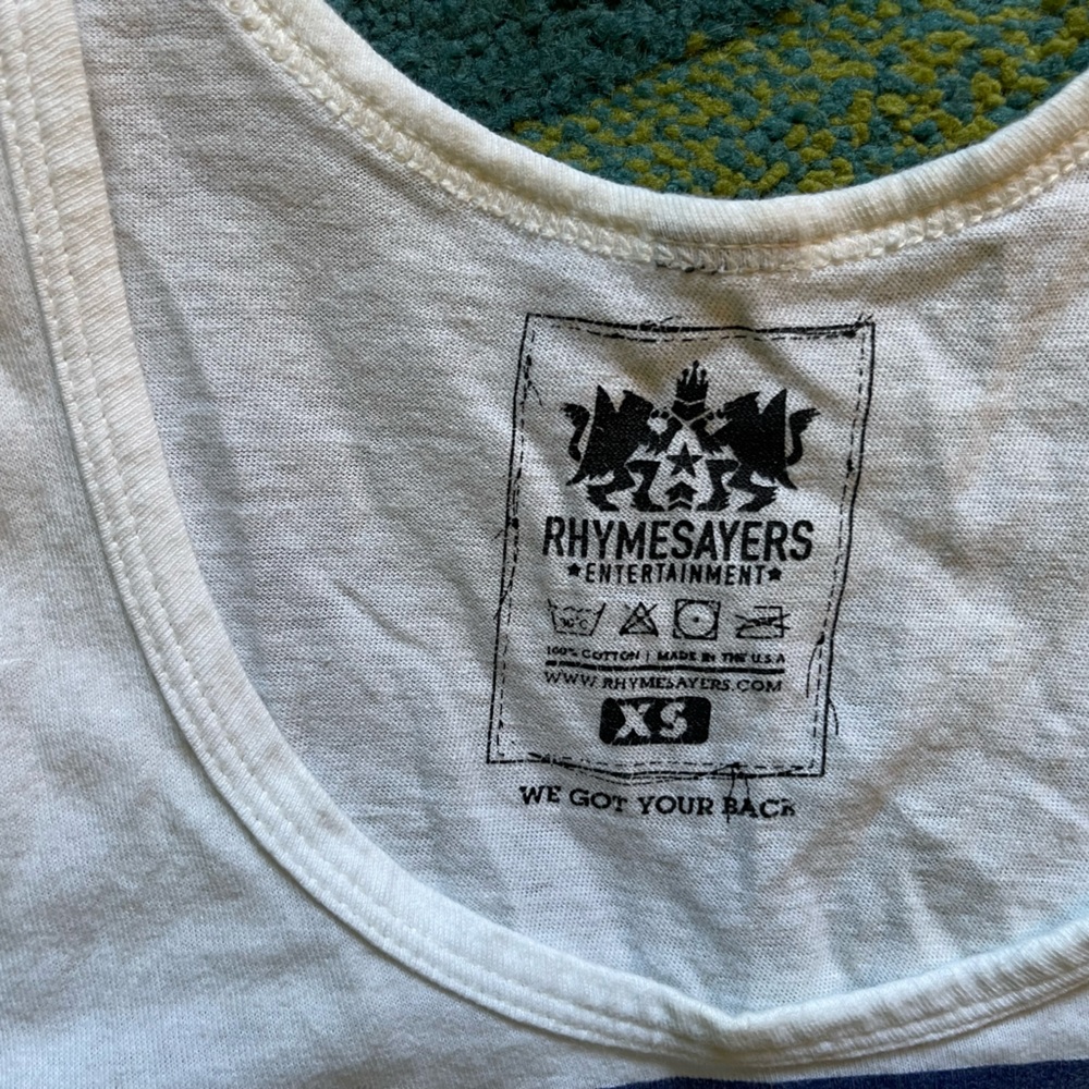 Rhyme Sayers White Tank Top Atmosphere Hip Hop - Picture 3 of 4